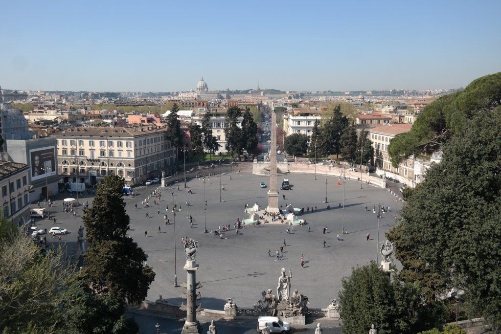 Walking Map Of Rome Tourist Attractions | Rome Highlights | Rome Tour Map: Piazza del popolo