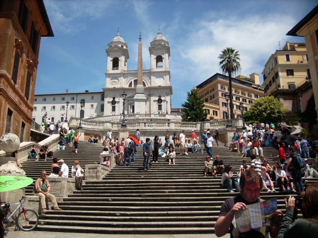 Walking Map Of Rome Tourist Attractions | Rome Highlights | Rome Tour Map: Spanish Steps