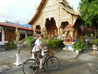 Bike around Chiang Mai and cool off with a fresh coconut!
