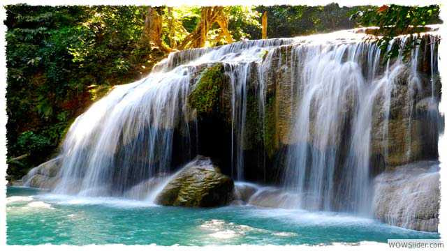 Want to see amazing waterfalls near the River Kwai? Erawan Waterfalls & Death Railway Museum