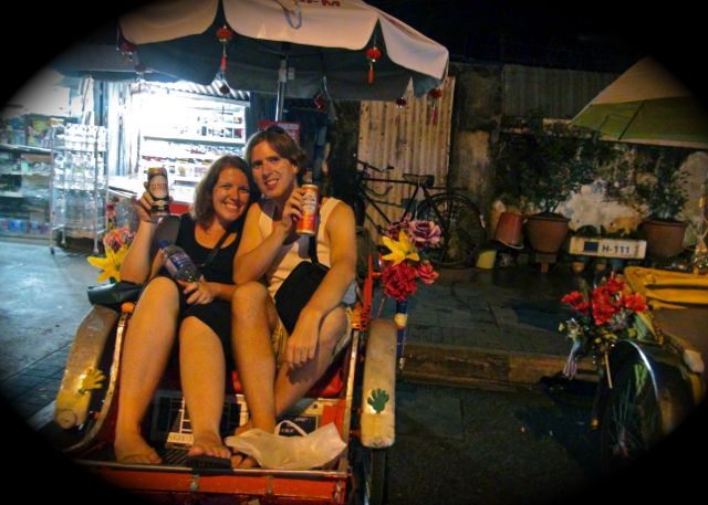 Trishaw ride around Georgetown, Penang (With Beer!)