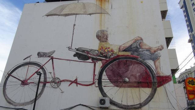 street art rikshaw