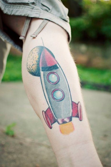 Travel Tattoo Ideas - rocket