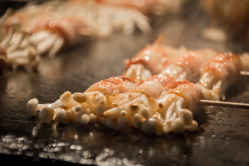 Best Foods Asia: Enoki Mushrooms wrapped in Bacon