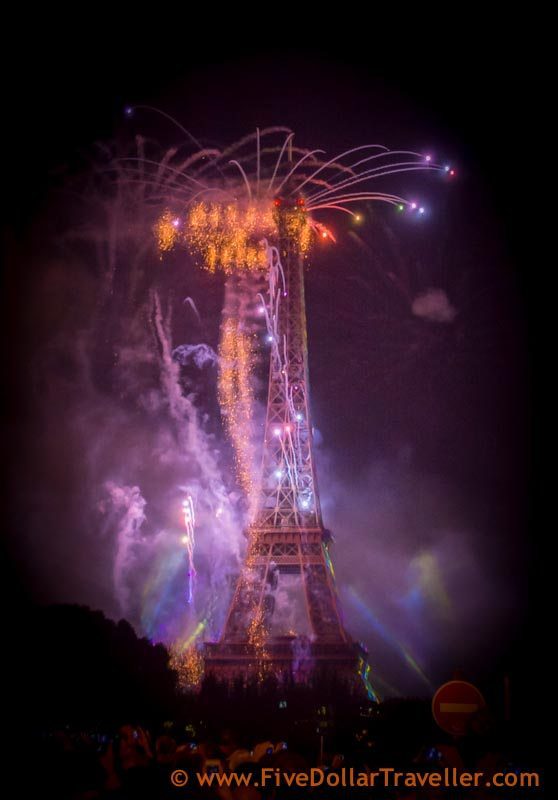 Bastille day Fireworks Paris 2014