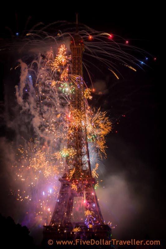 Bastille day Fireworks Paris 2014
