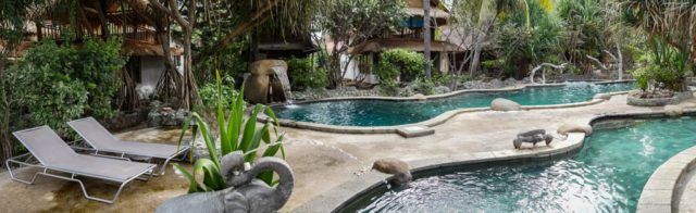 dining Gili Air - Sunrise Hotel pool
