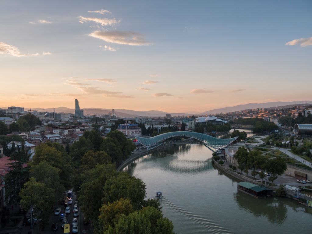 Sunset views Of Tbilisi