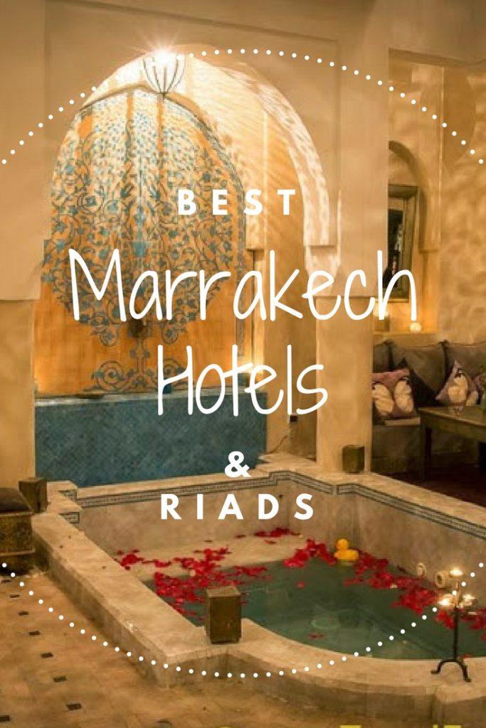 Best Hotels Marrakech Morocco. From budget to luxury, boutique to foodie orientated - these hotels will give you wanderlust for your next vacation