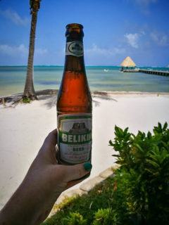 Belizean Cuisine - Belikin Beer San Pedro Belize