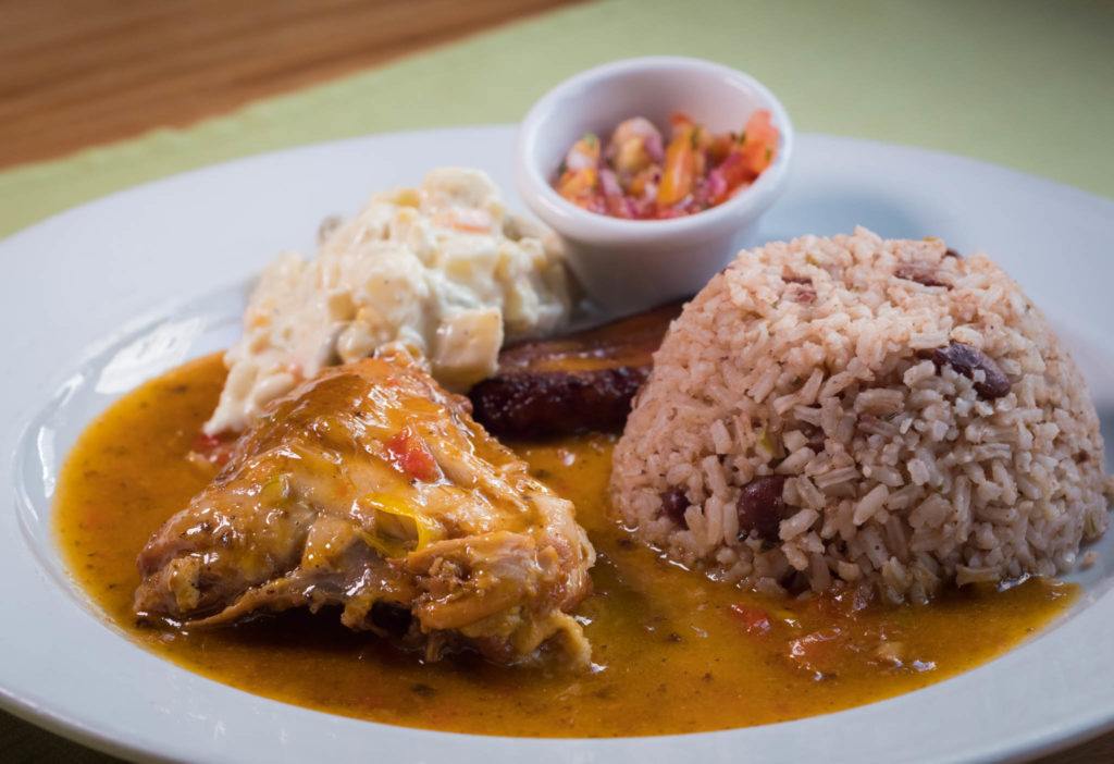 Belize Food: Chicken Stew @ Elvi's Kitchen San Pedro Belize restaurants ambergris caye