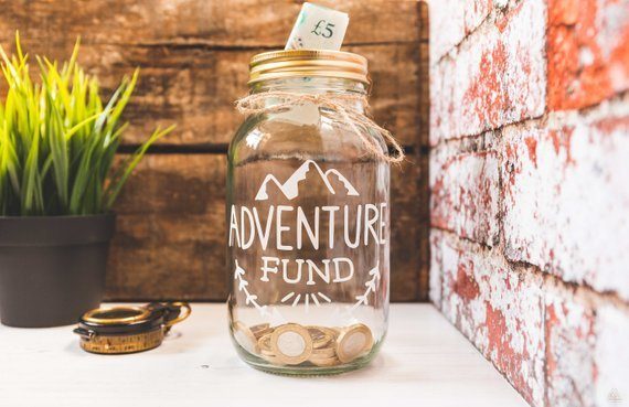 gifts for female travelers - adventure fund jar