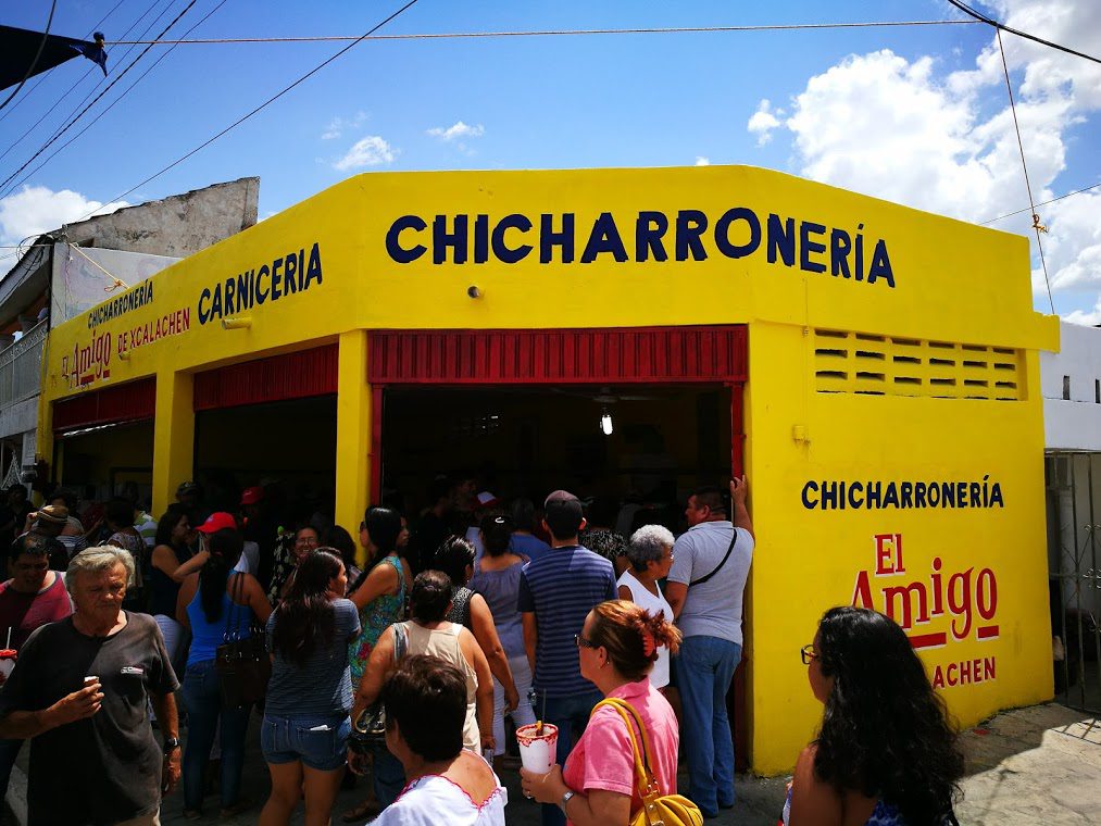 Mayan Food & Yucatan Food: The Chicharroneria in south Merida