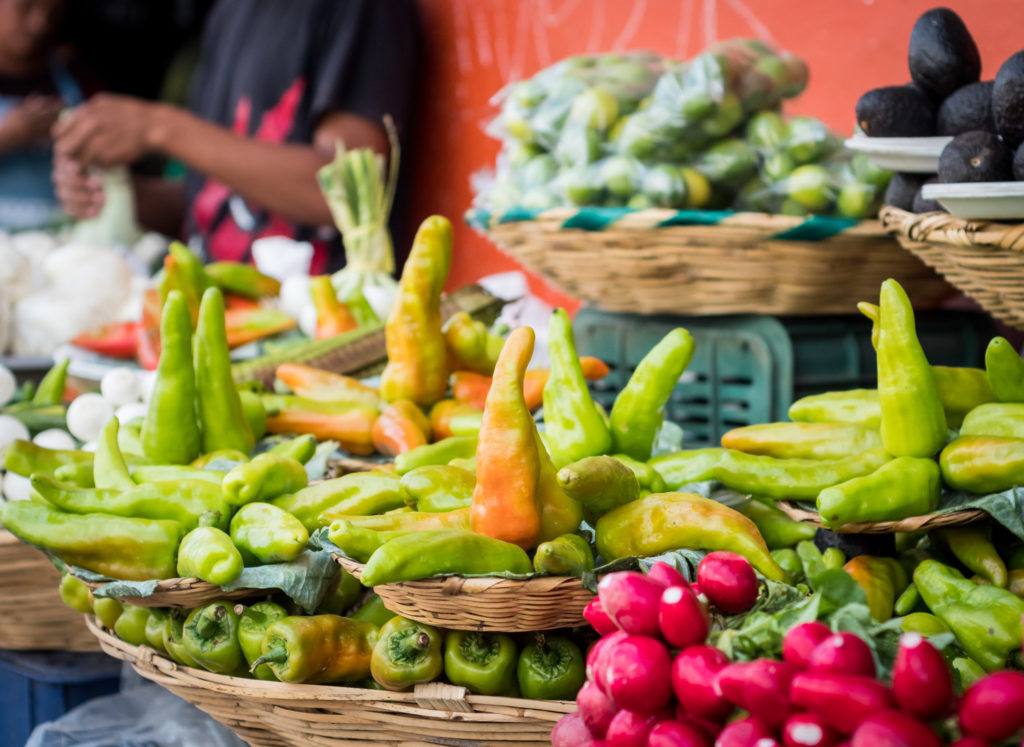 Chili de agua at a local market: Things to do in Oaxaca City Mexico