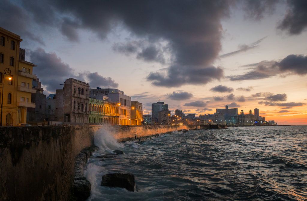 What to do in Havana Cuba: Visit The Malecon at Sunset