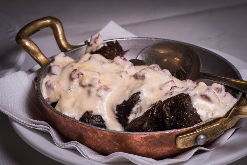 Traditional Romanian Food - Romanian Dishes - Sarmale With Goose & Cream