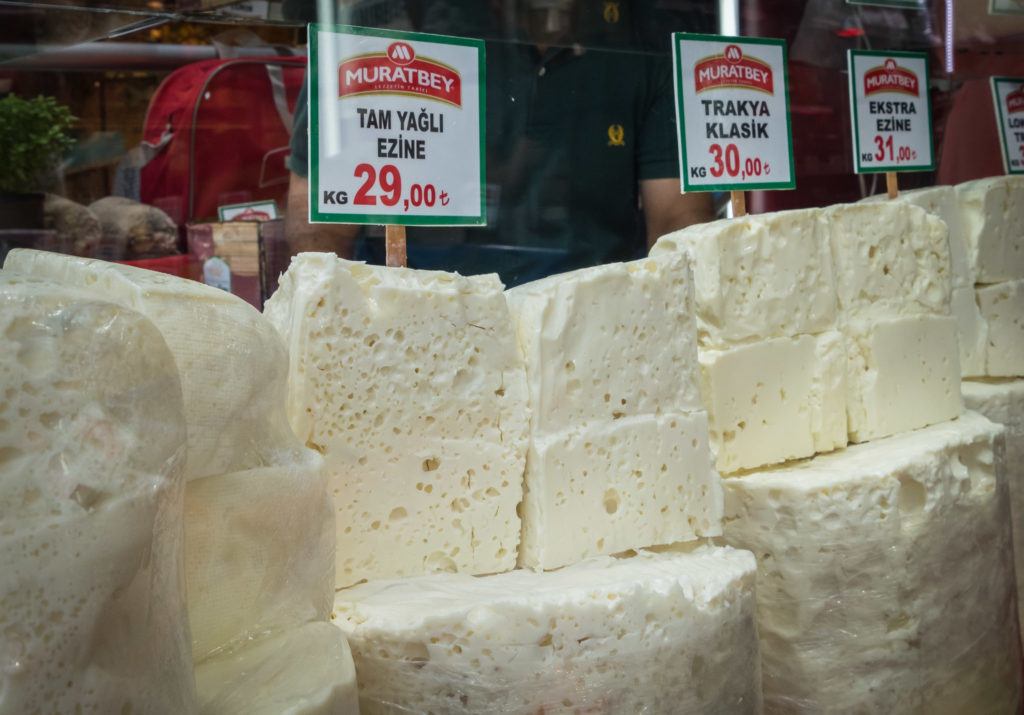 Traditional Turkish food - What to eat in Istanbul: Ezine Cheese