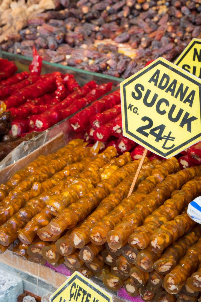 Istanbul Food - traditional Turkish food - what to eat in Istanbul: Adana Sucuk