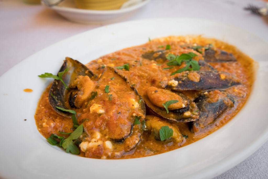Traditional Corfu Food: What to eat in Corfu - Mussels Saganaki
