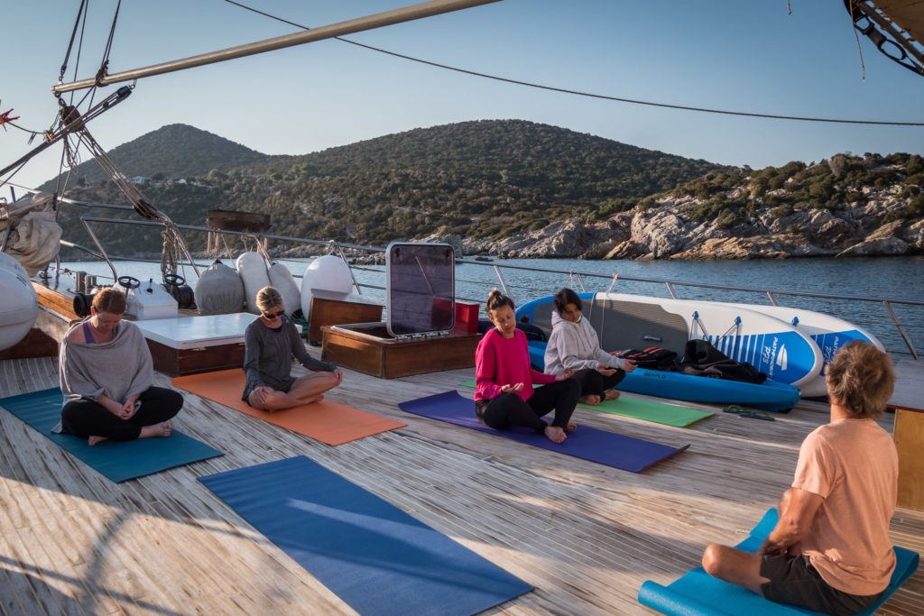 Greek Island Hopping Itinerary: Best Greek Island Hopping Routes: Twice daily yoga and fitness classes