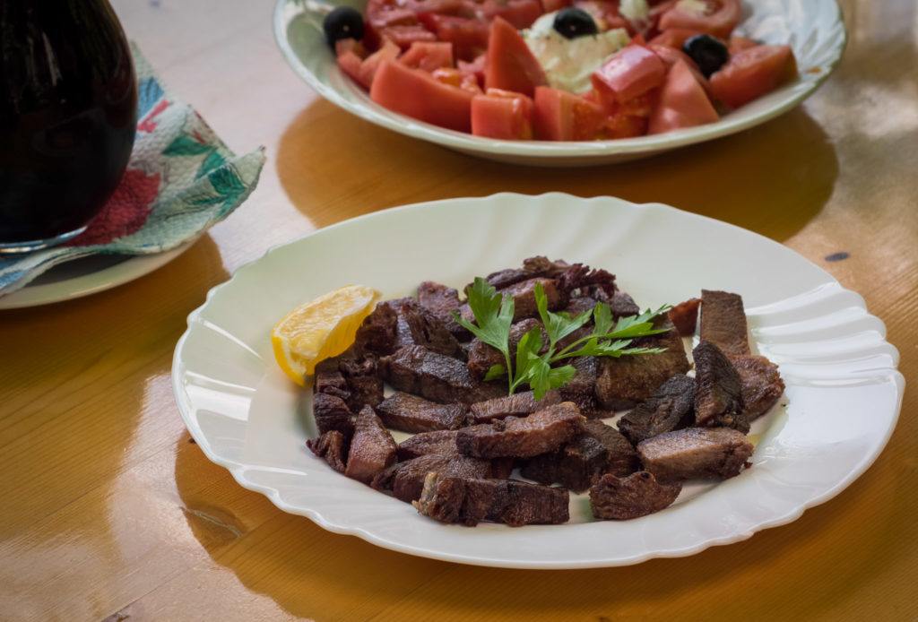 Beef Tongue Fried In Butter (Bulgarian Food)