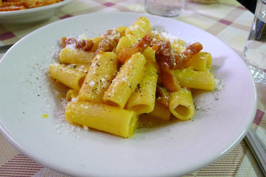 Best Pasta in Rome: Carbonara Rigatoni