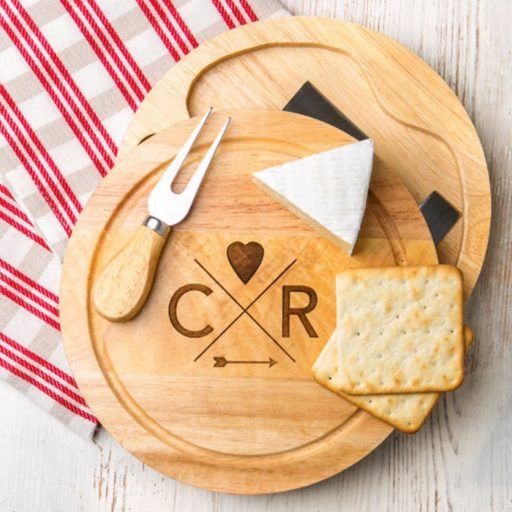 personalized cheese board - unique food gifts - gourmet food gifts