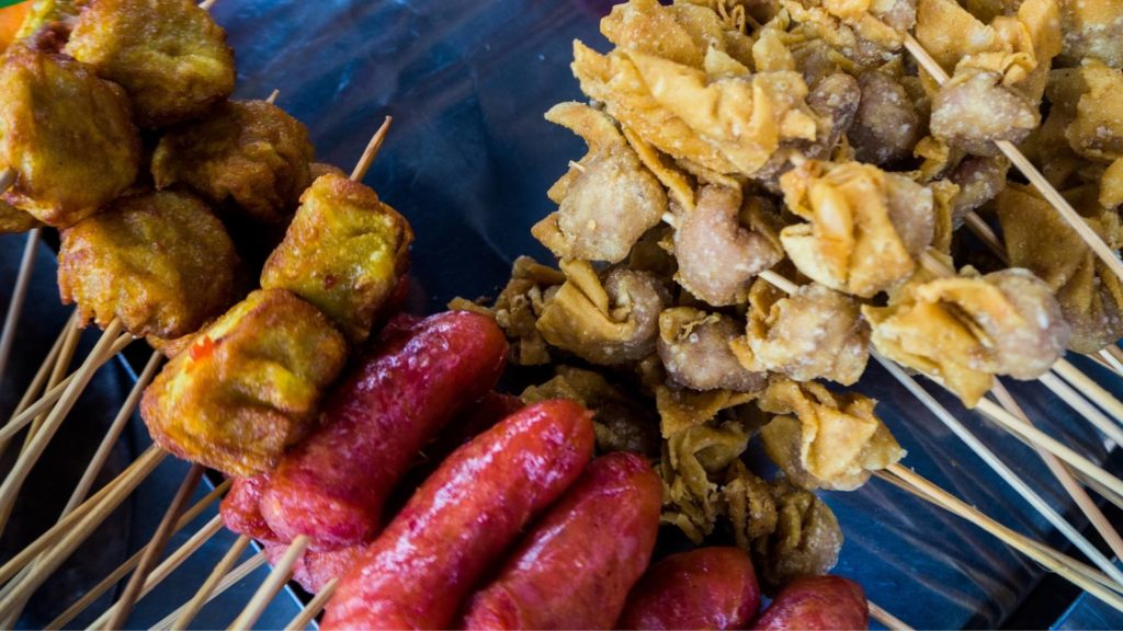 Twa Ko: Cambodian sausage, often served as street food on a skewer | Cambodian Cuisine