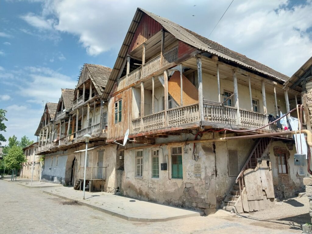Bolnisi (Ekaterinenfeld / Katharinenfeld) building in need of renovation. Old German Settlement in Georgia.
