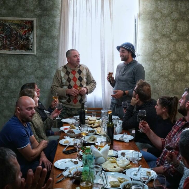 Georgian Supra, Georgian Feast after rtveli