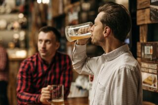 Photo by Pavel Danilyuk: https://www.pexels.com/photo/man-drinking-beer-from-a-beer-glass-5858170/