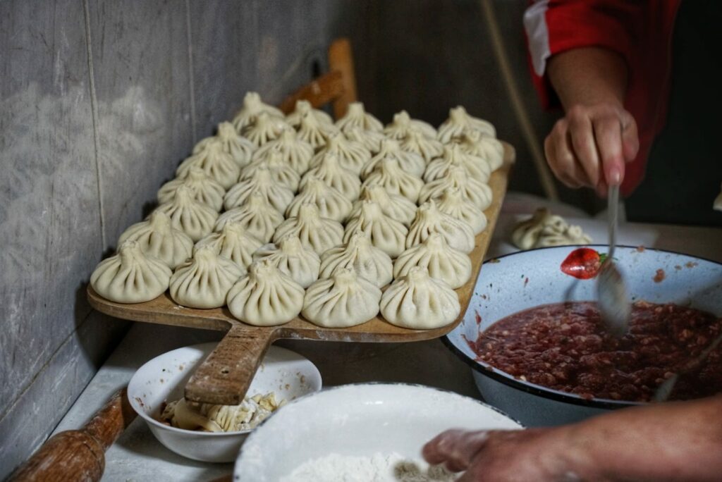 Georgian Chacha Food Pairing - Khinkali 